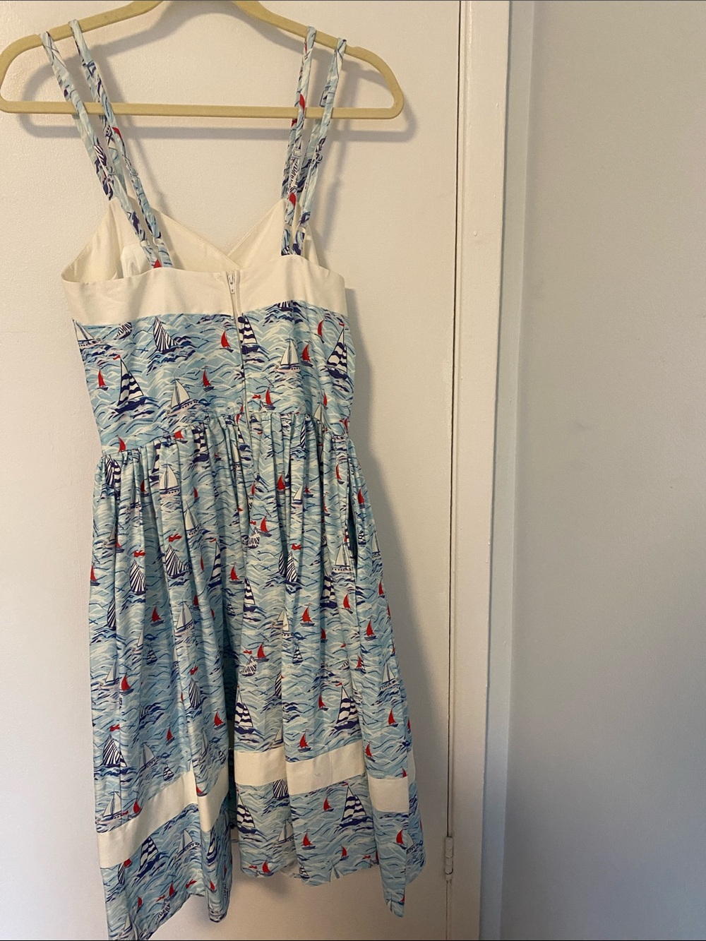 Unique Vintage Sailboat/Nautical Print dress - Picture 6 of 13